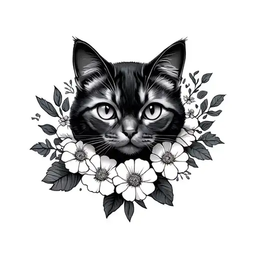 Cat With Flower Name