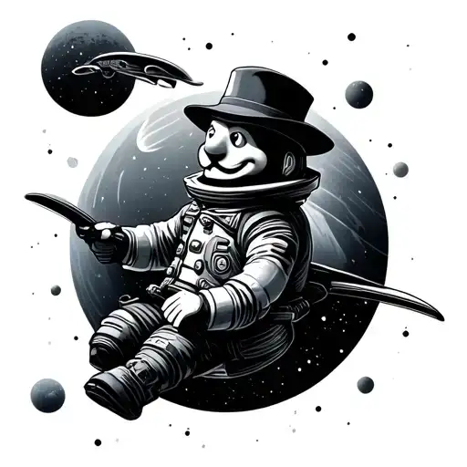 Monopoly Man In Space