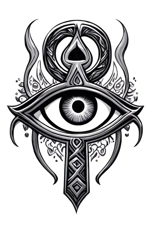 Ankh Symbol With Eye