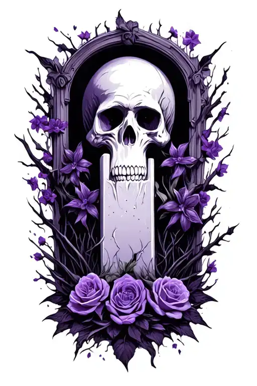 Graveyard Dark Purple