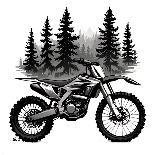 Dirtbike Forest Landscape