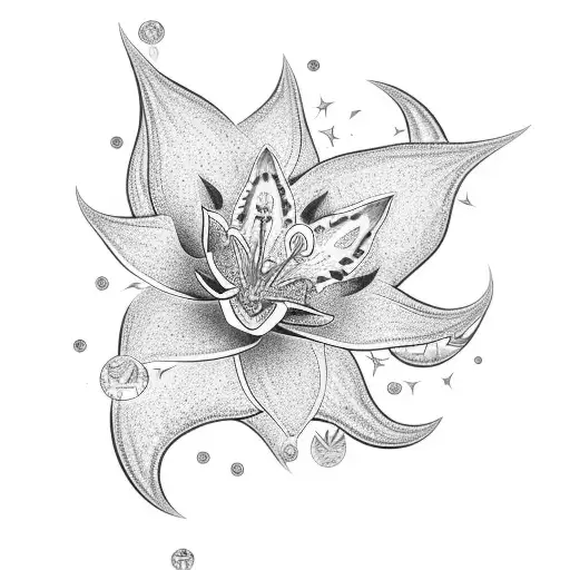 Diamond With Stargazer Lily