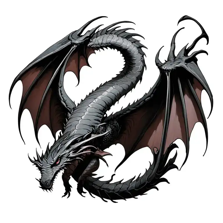 Dragon Wings Spread Wide