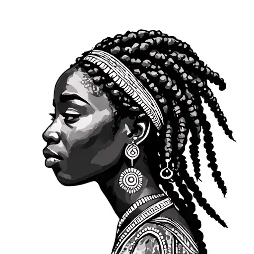 Tribal African Women With Locs