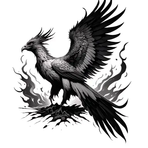 Phoenix Rising From The Ashes