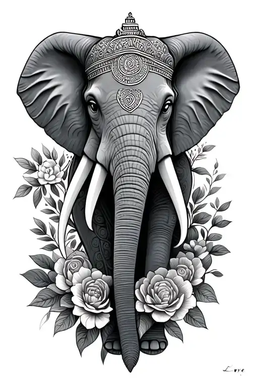 Love In Thai And An Elephant Head