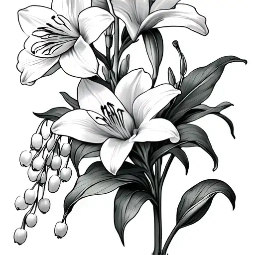 Narcissus And Lily Of The Valley