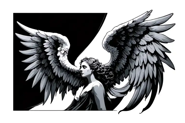 Angel Wings Spread Wide