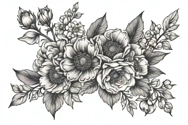 Birth Flower Bouquet