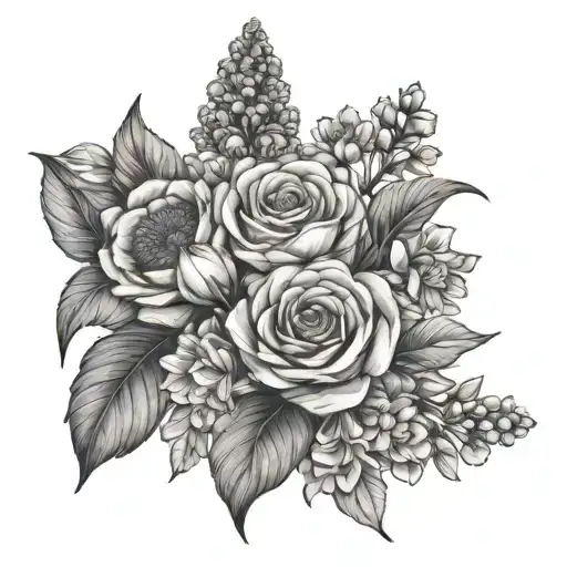 September May February September Birth Flower Bouquet