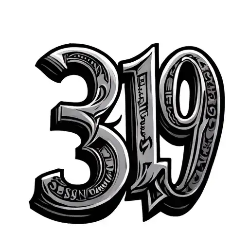 Number 319 In Money Style