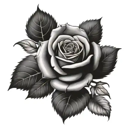 Turpentine And Rose With Stem