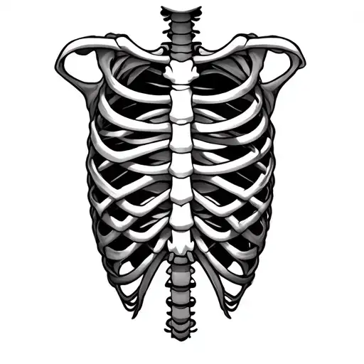 Psalm 91 Rib Cage Wih Bow