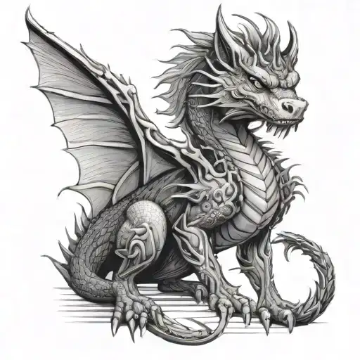 Dog Trying To Be A Dragon