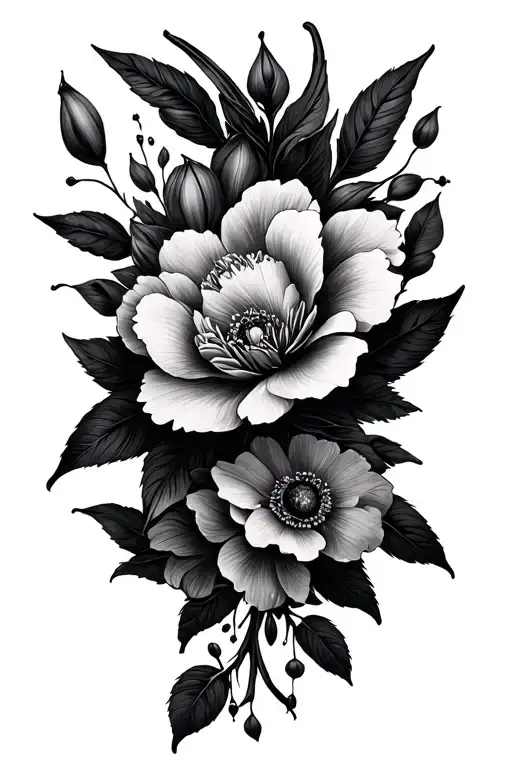 Dark Floral Design