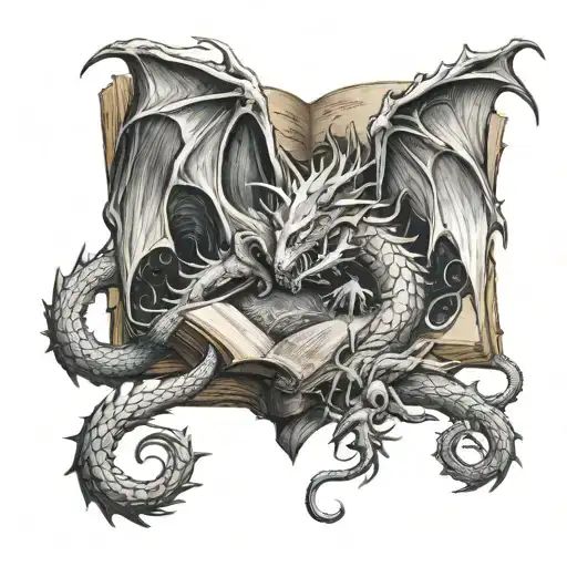 The Dragons Fantasy Book Open