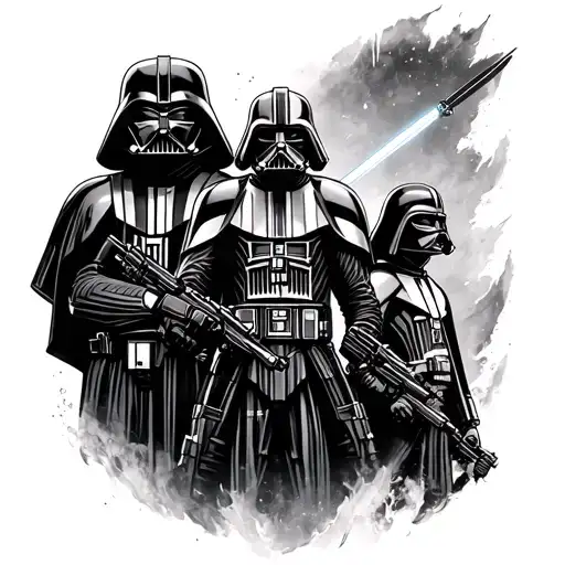 Star Wars Characters Surrounded