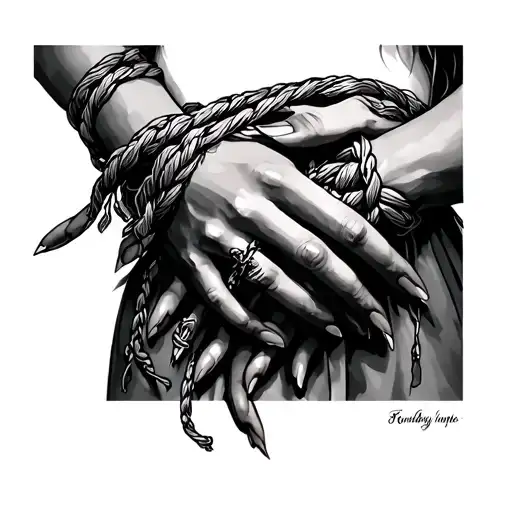 Tied Female Hands