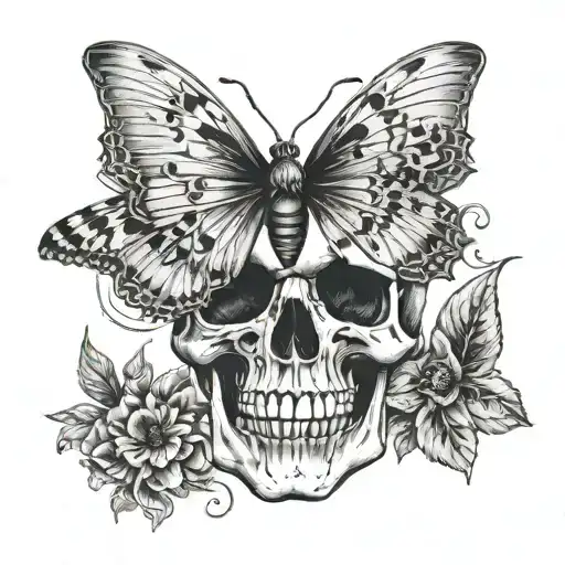 Suicideboys Skull Within Butterfly
