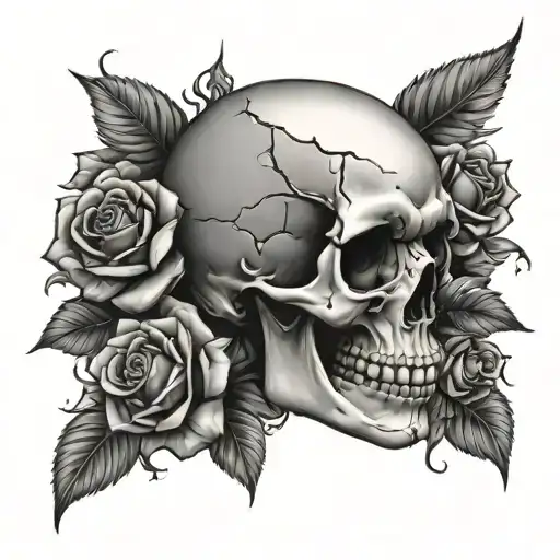 Skull And Roses