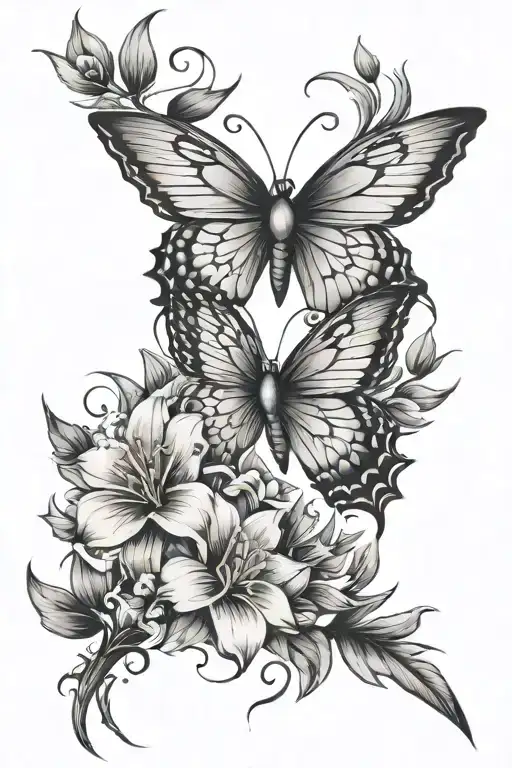 Phoenix Butterflies Humming Birds And Flowers