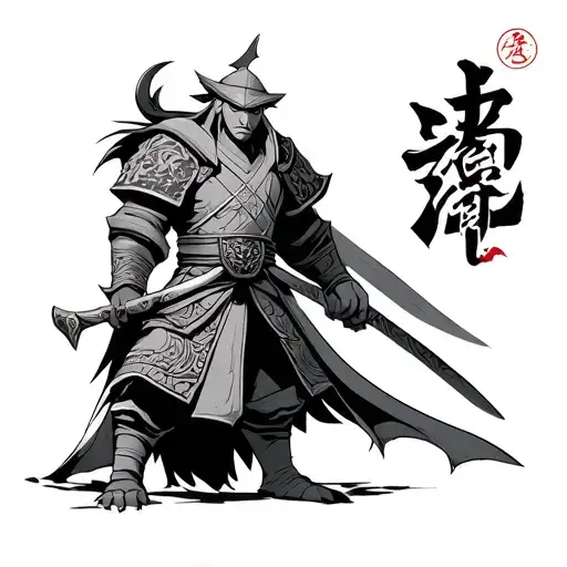 Stalfos From Zelda That Looks Like A Samurai