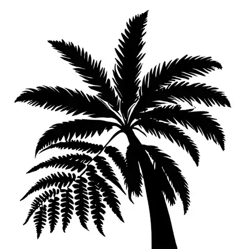 Palm Tree And Fern