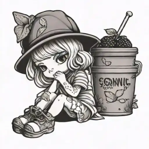 Sonny Angel Fairy With Strawberry Bucket Hat