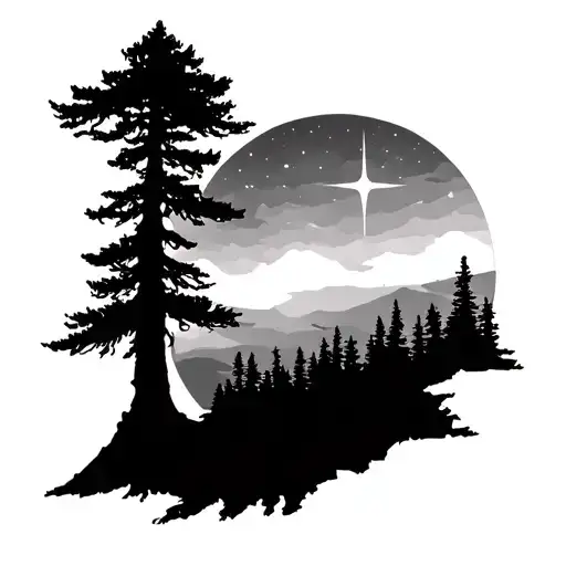 Maine Tree And Star