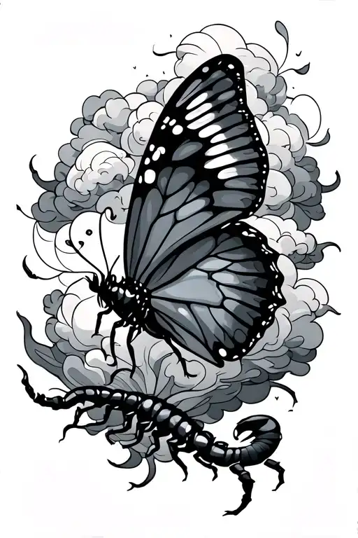 Scorpio Butterfly Clouds