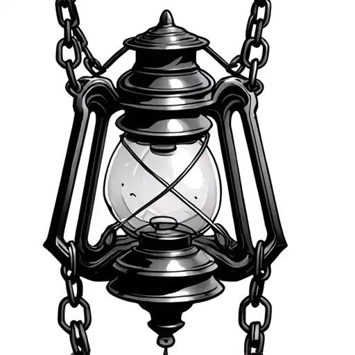 Gothic Lantern With Chain