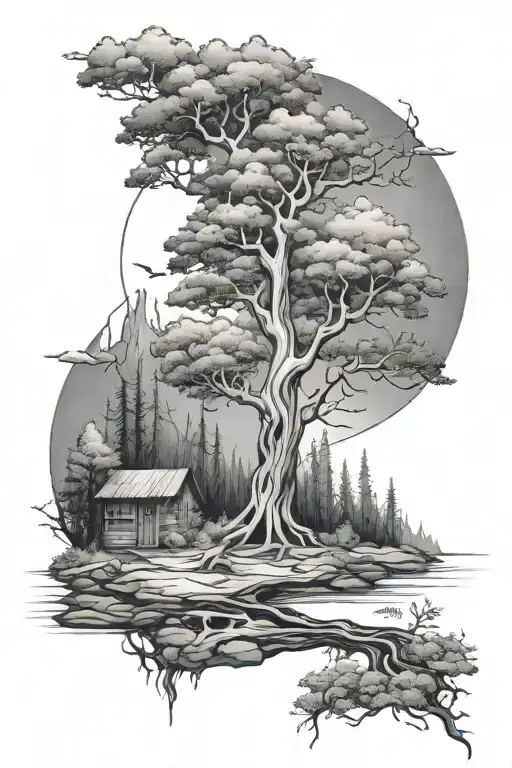 Persevering And Nature Elements Like Trees