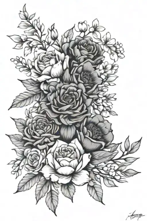 Birth Flower Bouquet