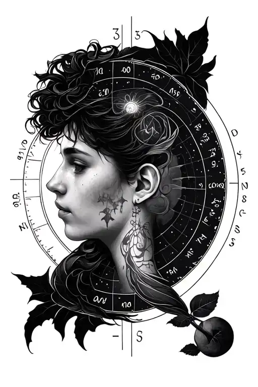 Birth Charts Sleve Tattoo On My Arm