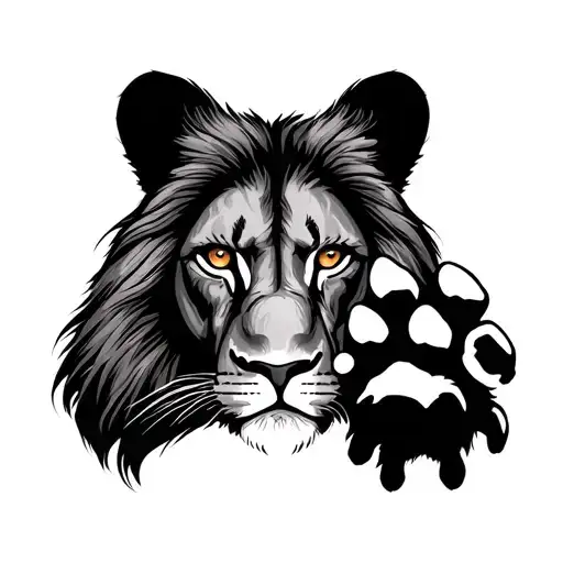 Lion Eye Hide With Paw