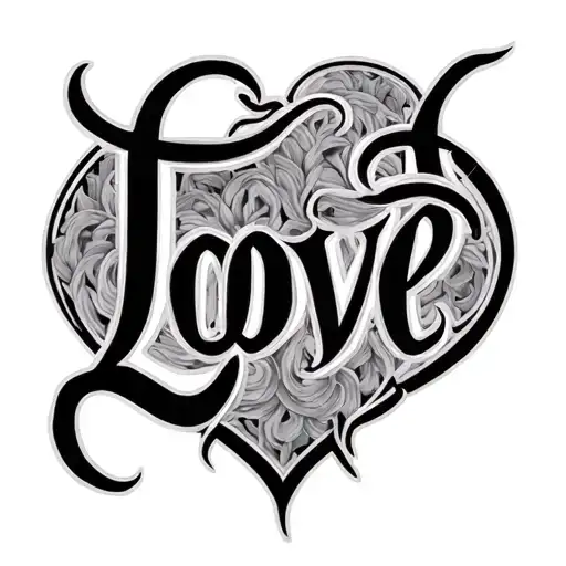 Fuck Love As An Ambigram