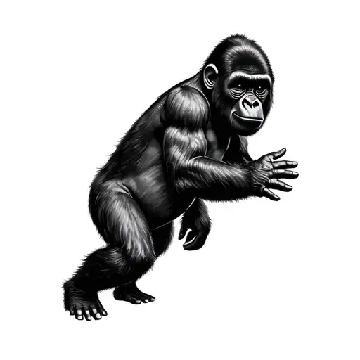 Baby Gorilla Hand Reaching