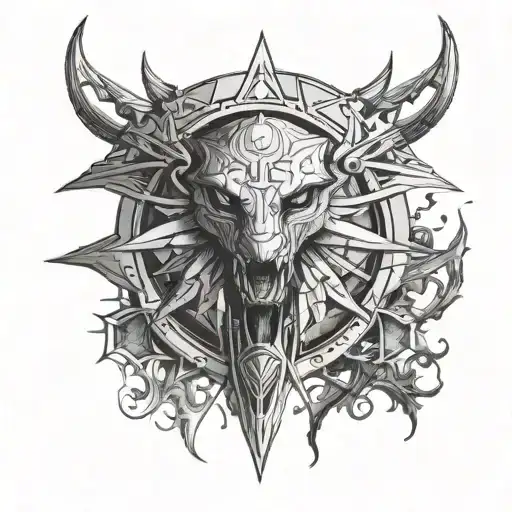 Witcher 3 Emblems All In Black