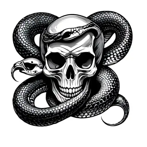 Skull And Snake