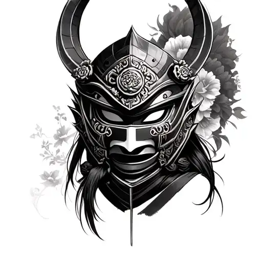 Samurai Mask With Mikaela Hidden Within