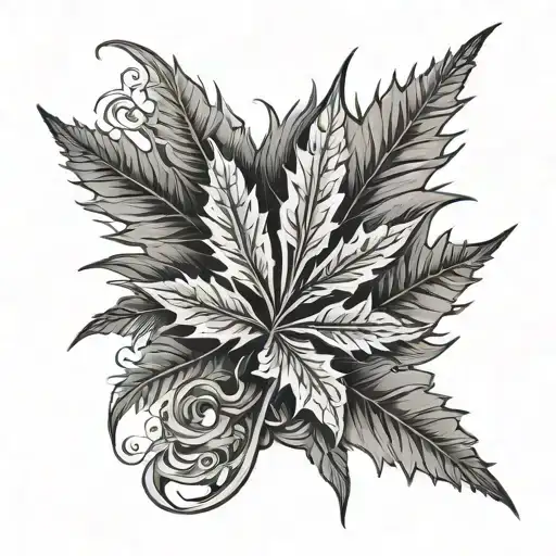 Gothic Weed Leaf