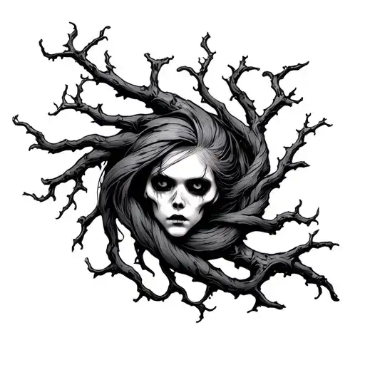 Creepy Twisted Branch Shoulder