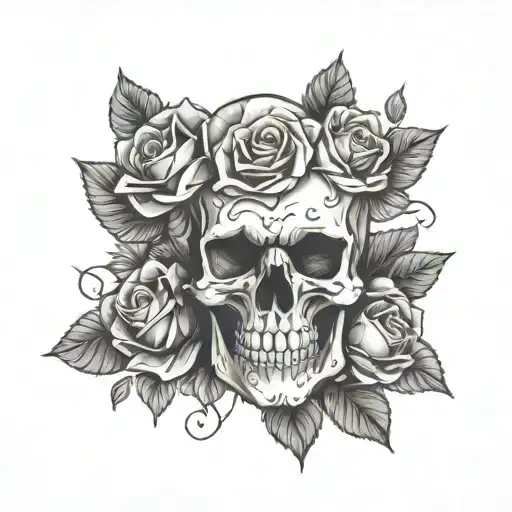 Skull And Roses