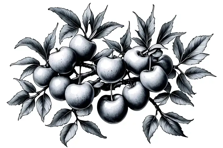 Cherry Fruit Tree Branch