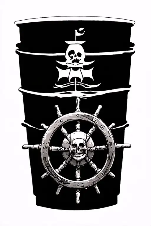 Beach Pirates Map Ship Wheel Realism