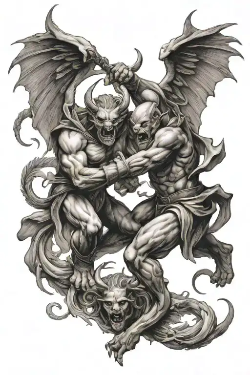Demon Fighting Angels