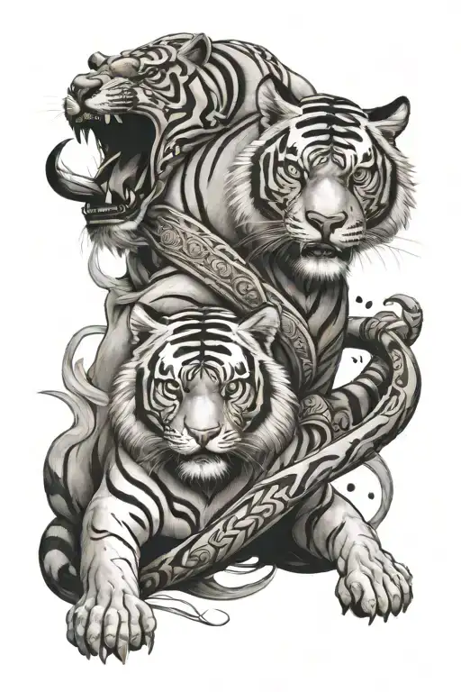 Tiger And Warrior