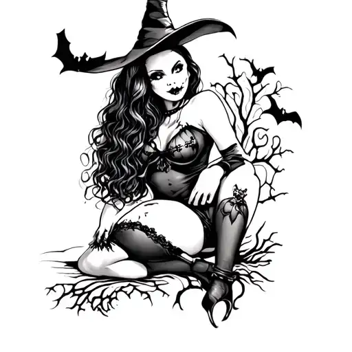 Halloween Pinup Girl