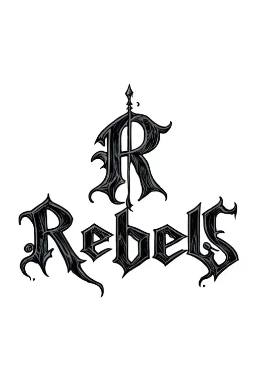 Rebel Goth Letters