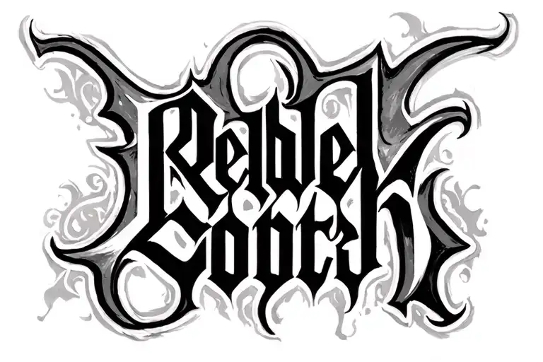 Rebel Goth Letters